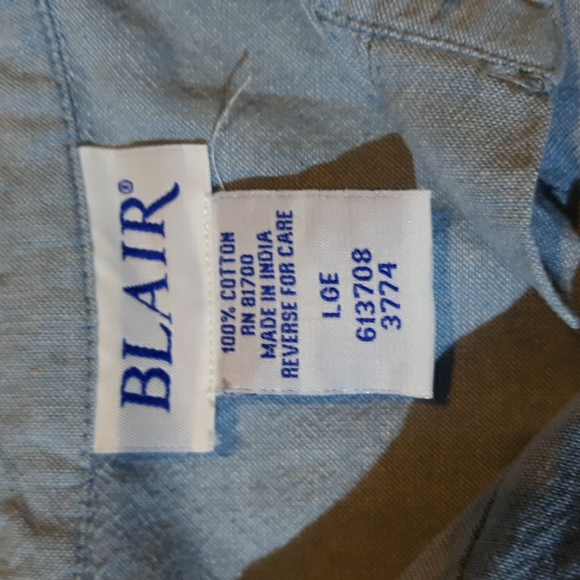 Blair denim shirt w/roll sleeves - Picture 3 of 8